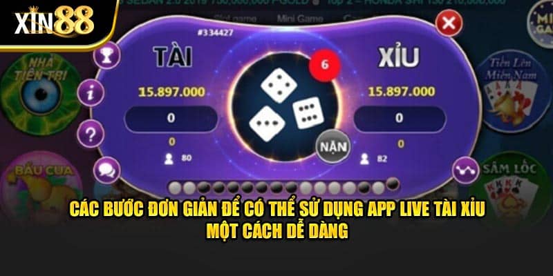 App Live Tài Xỉu Tại Xin88 - Giải Trí Trực Tuyến Hấp Dẫn 4 app live tài xỉu 4