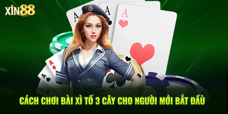 Xì tố 3 cây Tại Xin88 – Game bài tốc độ, chiến thuật rõ ràng 3 xì tố 3 cây 3